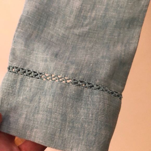 dbLIFE linen eyelet button down shirt - Picture 8 of 16